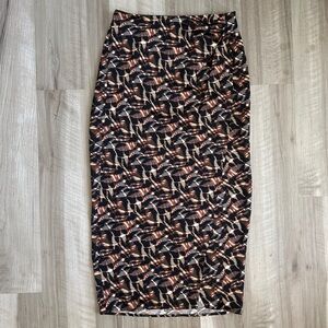 Jason Wu Tie-Dye Print Midi Skirt